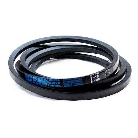 D&D B140 Classical V-Belt, 143 in Outside Length, 21/32 in Top Width, 1 Ribs B140